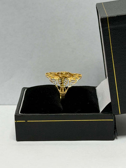 21ct Gold Fancy Ring (Size P), 2.08g