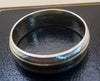 9ct Yellow And White Gold Patterned Band Ring - 4.83G - Size T - Hallmarked
