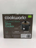 UNUSED Cookworks 1.5L Compact Slow Cooker - Black