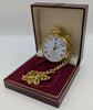 John Morley Pocket Watch on Gold Plated  Curbed Styled Chain, Boxed
