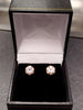 14ct Yellow Gold Clear Stone Stud Earrings