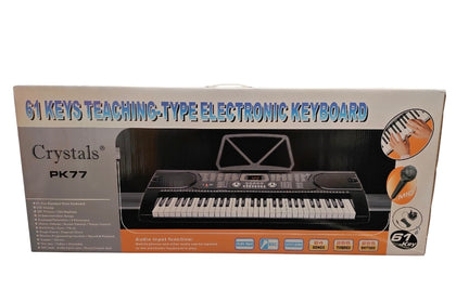 Crystal PK77 61 Keys Electronic Keyboard**Boxed**