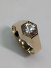 9ct gold ring with extra large stone