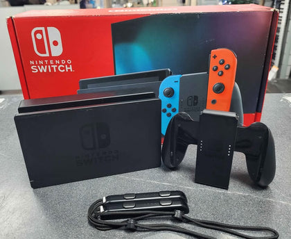 Nintendo Switch Neon Console 32GB - HAC 001-01 - Boxed With All Accessories