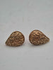 Pair Of 9ct Yellow Gold Scrollwork Omega Back Earrings - 5.35 Grams