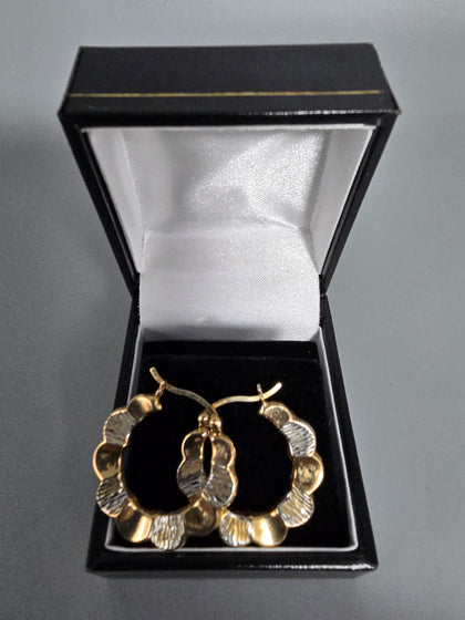 9ct Gold Earrings 375 2.7G 25mm in Length