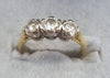 18ct Yellow Gold Diamond Ring Size "L"