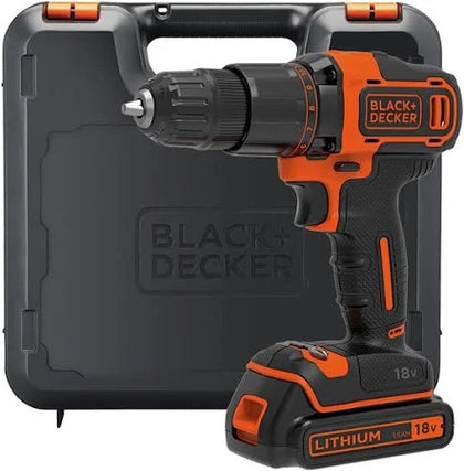 Black & Decker Cordless Hammer Drill with Battery 18V