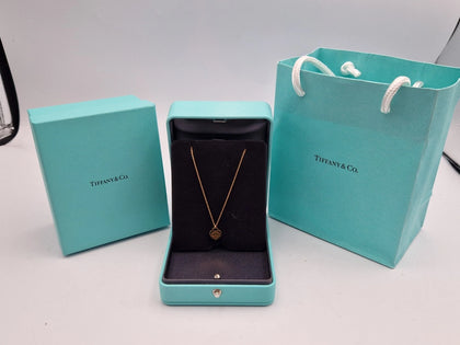 18ct Yellow Gold Tiffany & Co. Necklace Return to Tiffany Mini Heart Tag Pendant - 18