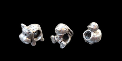 * Collection Only* Official Pandora Charms - Rabbit - Cow - Duck