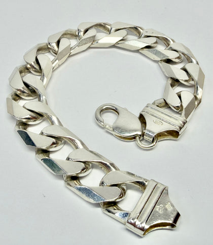 925 Silver Curb Bracelet 8