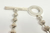 GUCCI BOULE SILVER STRIPE BEADED CHOKER NECKLACE
