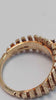 9ct Yellow Gold Ring With 9x Brown Stones - 4.96 Grams - Size O