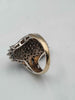 9ct White & Yellow Gold Ladies Diamond & CZ Cluster Ring - 10.82 Grams - Size S