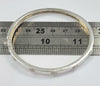 Silver Bangle 925 moissanite stones