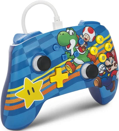 PowerA Enhanced Wired Controller for Nintendo Switch (Mushroom Kingdom Friends)