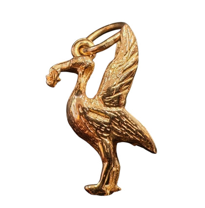 Liver Bird Gold Pendant COLLECTION ONLY