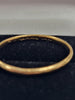 22CT Yellow gold Band Ring - 1.49g - Size Q - Hallmarked