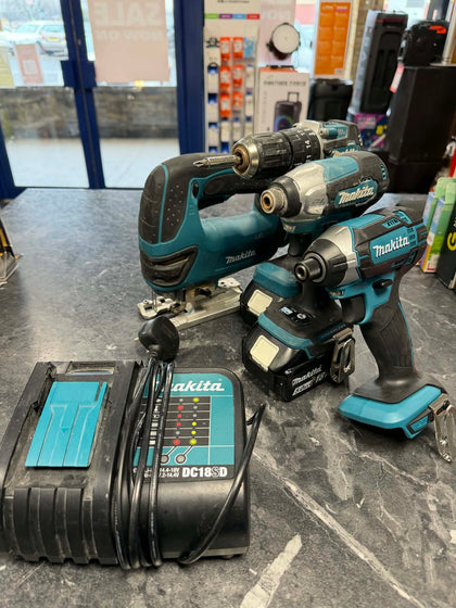 Makita Tool Bundle - x4 Tools / x2 Batteries & x1 Charger