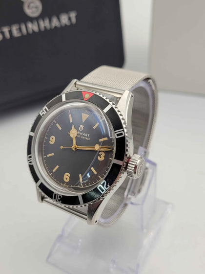 Steinhart Ocean One Vintage Swiss Automatic Men's Watch – Black Dial – Ref. 103-0294 – Boxed