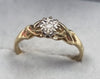 9ct Yellow Gold Diamond Ring Size Q1/2