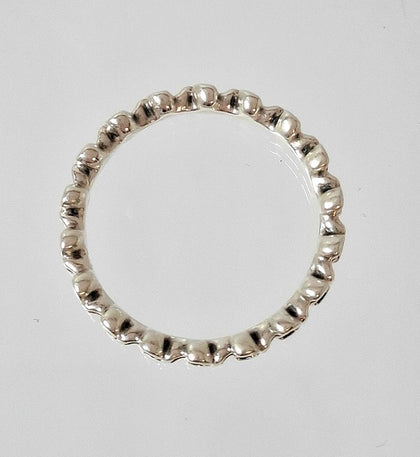 PANDORA Silver Wandas Garden Flower Ring Size R/S