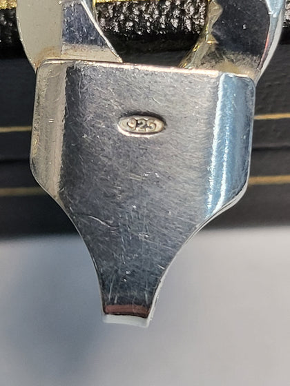 Silver Curb Bracelet - 9