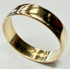 9ct yellow gold wedding band ring size N 1/2