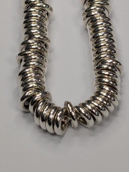 Silver multi circle chain