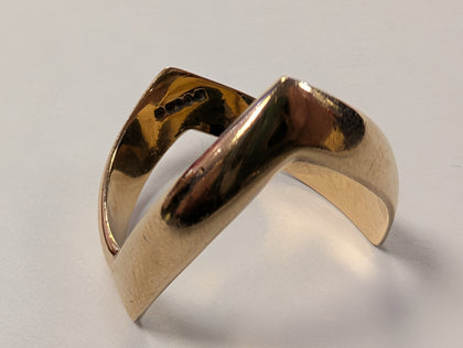 9ct Gold Wishbone Ring