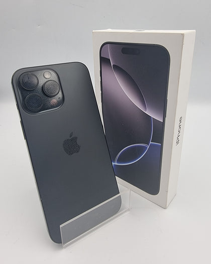 Apple iPhone 16 pro max 256GB grey smartphone unlocked boxed 100% battery health