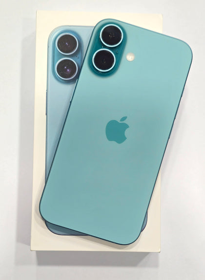 iPhone 16 - 128GB - Battery Health 99% - Teal - Boxed.