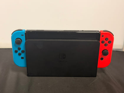 nintendo switch oled red and blue joycons
