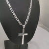 925 Silver Chain with Silver Cross Pendant, 29.25Grams, NEVER WORN OR USED, APPROX 23" Length