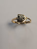 9ct Gold Black Stone & Diamond Ring Size M