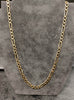 9ct Yellow Solid Gold Figaro Chain 24" 16.67G