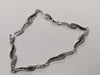9ct white gold diamond bracelet