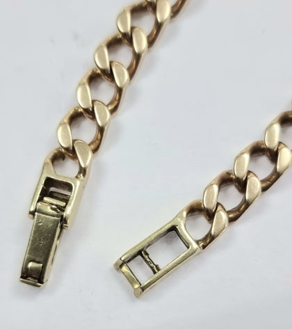 9ct Yellow Gold Cuban Bracelet 9