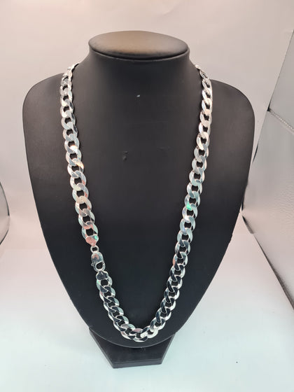 BRAND NEW SILVER CHAIN ,WEIGHT, 98.64 ,LENGHT 26