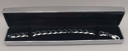*BRAND NEW* 925 silver Curb Style Bracelet 47.28g 8.5