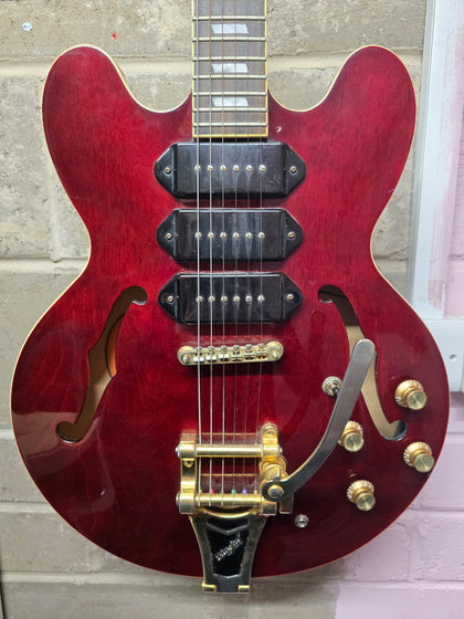 epiphone riviera p93  wine red electric