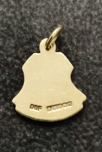 9ct Yellow Gold & Enamel 1962 Vintage Deakin & Francis 'DEVON' Crest Travel Charm