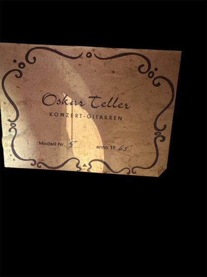 OSCAR TELLER Model 5 Classical natural 1965 ** Collection Only - Wythenshawe **