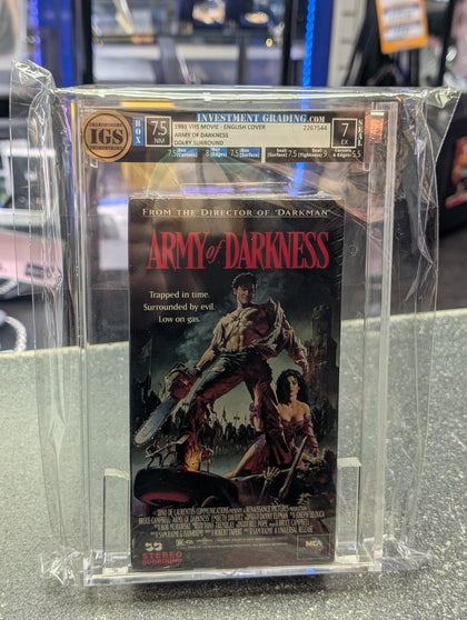 Army Of Darkness 1993 VHS Movie - English Cover IGS GRADED 7
