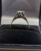 9ct Yellow Gold Ring With Clear Stone - 2.88G - Size L - Hallmarked
