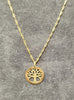 18ct Yellow Gold Singapore Chain & Tree of Life Pendant