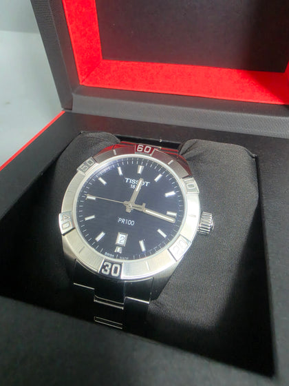 Tissot PR 100 Quartz Stainless Steel with Blue Dial Men's Watch T101610A