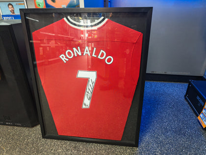 Framed Ronaldo Signed Shirt, 13/05/13 Manchester United