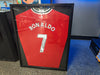 Framed Ronaldo Signed Shirt, 13/05/13 Manchester United