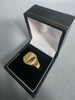 9CT Gold Ring 3.9G With Square On Top Size Z